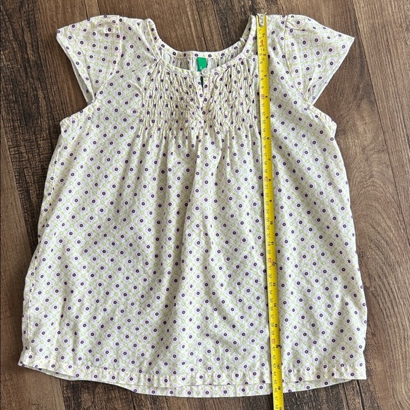 United Colors Of Benetton Girls' Patterned Top - Cream and Purple - Picture 6 of 9